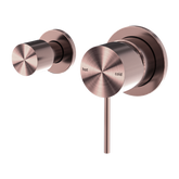 Mecca Shower Nero Mixer With Horizontal 2 Way Divertor - Brushed Bronze